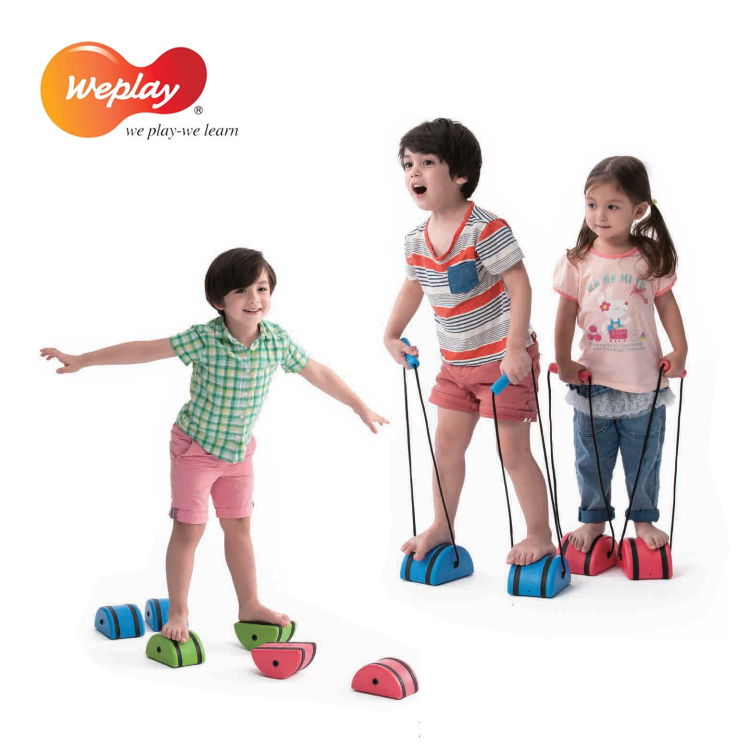 台湾weplay 踩踏石3组 幼儿园早教触觉平衡感统运动器材儿童玩具
