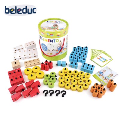 贝乐多beleduc 百变积木102PCS儿童益智拼搭玩具幼儿精细动作训练