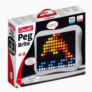 意大利启迪Quercetti 萤火虫蘑菇钉儿童男女孩生日礼物益智玩具3+