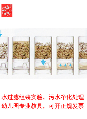 香港EDU 污水净化处理水过滤套装儿童益智玩具科学实验科技小制作
