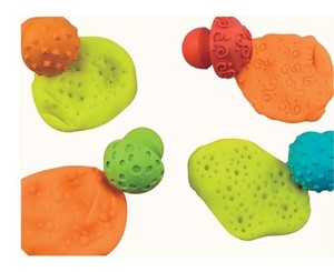 四款半球形橡胶印章 幼儿园儿童手工制作材料 橡皮泥彩泥造型工具