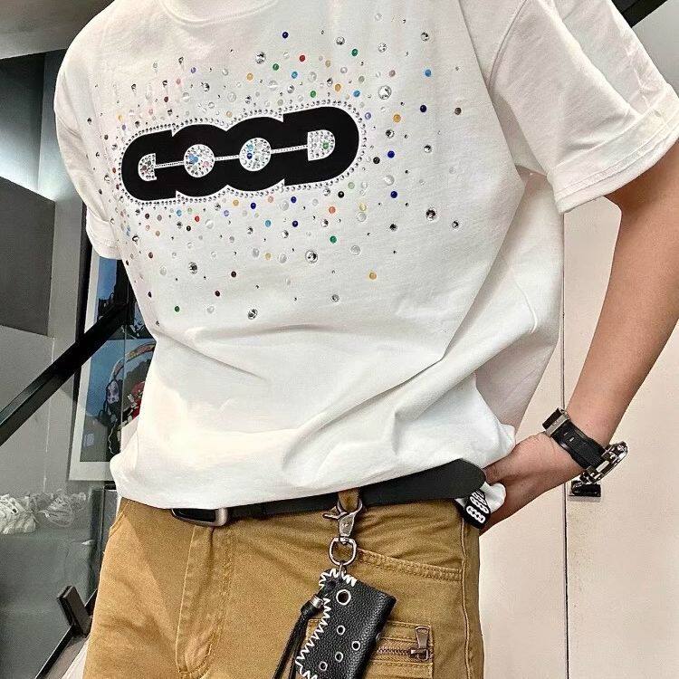 【缤纷糖果】GOOD彩钻假日缤纷糖果宝石短袖轻奢时尚T恤男女同款