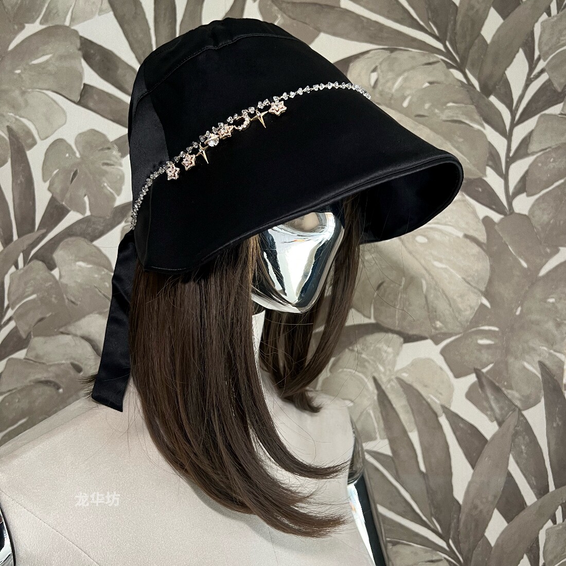 原创100%桑蚕丝星月星球渔夫帽