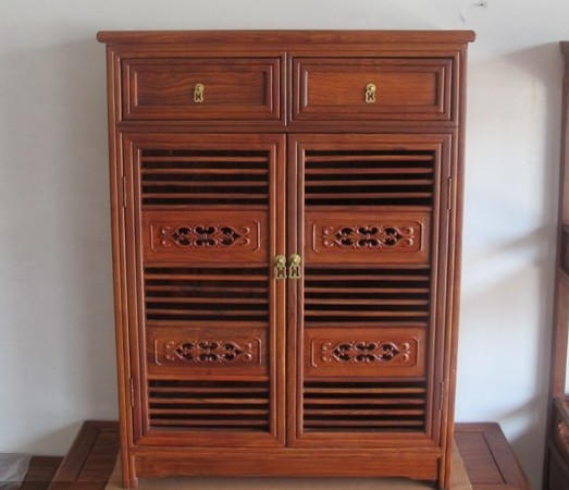 刺猬紫檀中式风红木家具门厅柜