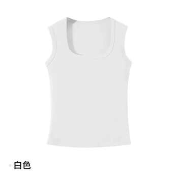 【玉米专享】JU显瘦！全棉背心飞机肩打底内搭遮副乳美背无袖坎肩