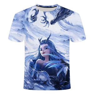 2025哪吒魔童闹海敖丙爆款电影 3D印花短袖T恤衫男女同款潮流时尚