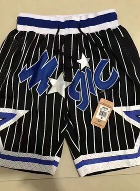 2025新款魔术队篮球运动短裤复古球裤高街BF美式印花五分裤男女款