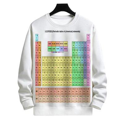 2025新款元素周期表小众重磅设计感秋季新款上衣圆领卫衣男女同款