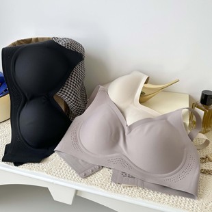 6号衣橱 l 舒适简约 弹力锦氨夹心果冻条 双重承托无钢圈内衣文胸