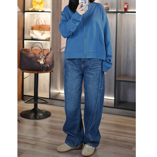 宽松百搭牛仔裤 6号衣橱 日本丹宁立裁小结构拼接 小众简约有型