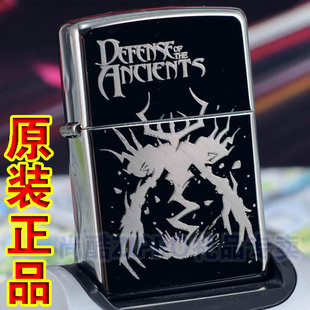 原装 ZIPPO打火机黑冰雕刻DOTA234魔兽影魔SF争霸游戏魔兽世界 正品