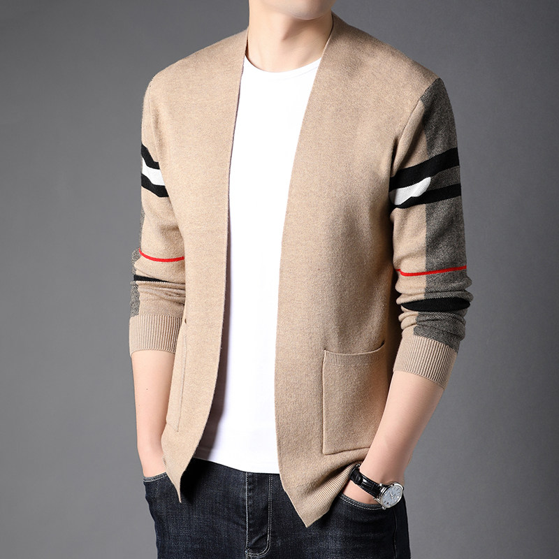 2024秋冬开衫针织毛衣外穿纯色休闲时尚韩版大码中青年9979P90，男装针织衫/毛衣，星座1106-1