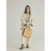 上衣 方领拼接风衣外套女秋气质小个子短款 三十三 丹麦scenery