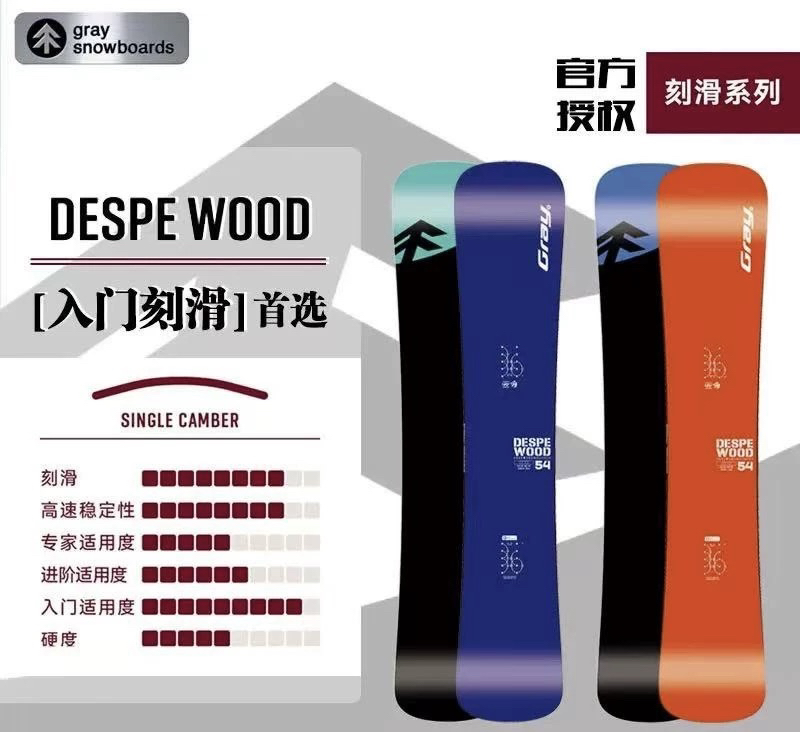 Gray25/26新款滑板单板双板青少年男女款雪板