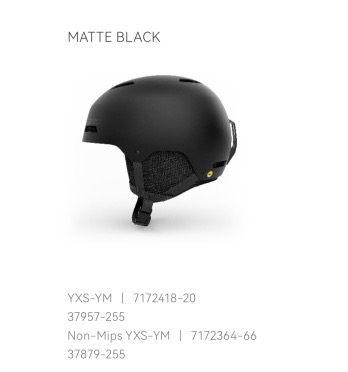 25/26款滑雪头盔亚洲款CRUE MIPS青少年头盔