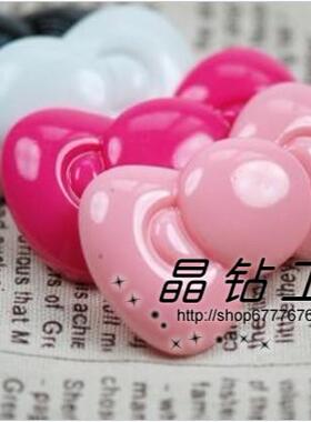 KITTY蝴蝶结手机壳美容 水钻DIY卡通材料包 iphone4s5贴钻套装