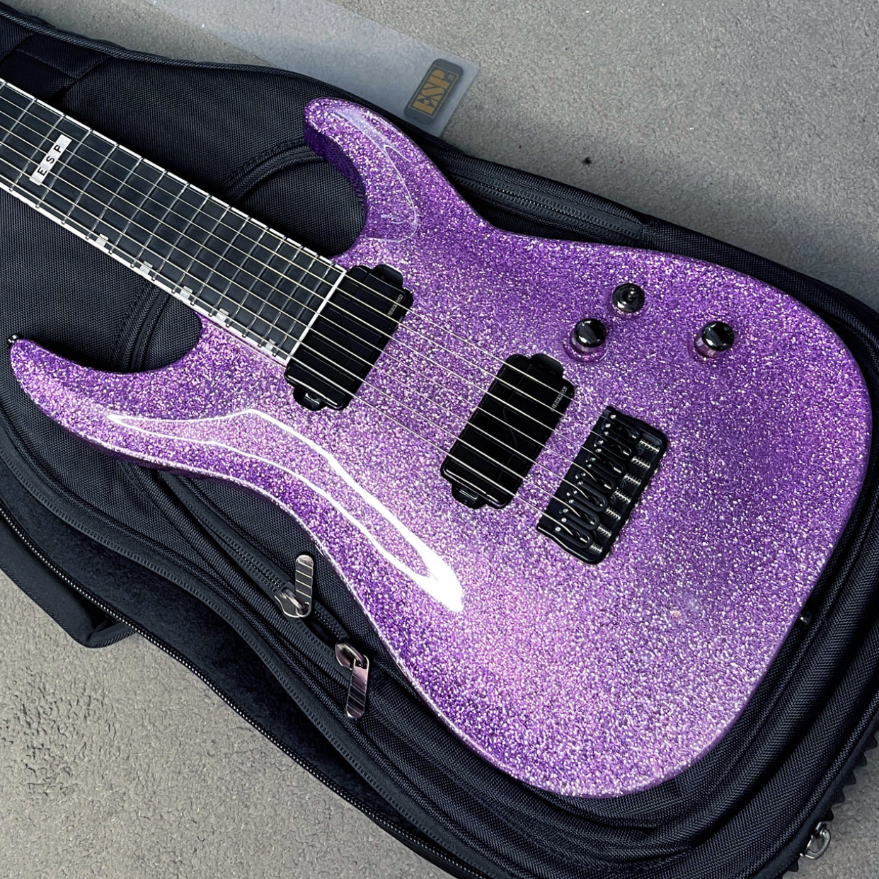 日产esp e-ii horizon nt-7b hipshot 七弦星空紫电吉他