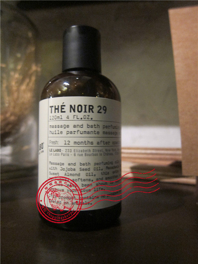 法国 LE LABO The NOIR 29 黑茶29 红茶 香氛按摩油沐浴精油