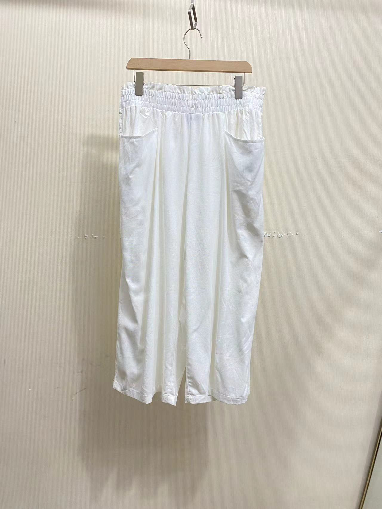 外贸单时尚百搭休闲新款夏季阔腿休闲裤