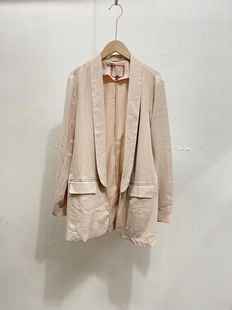 外贸品牌春秋新款宽松西服休闲青果领西装外套