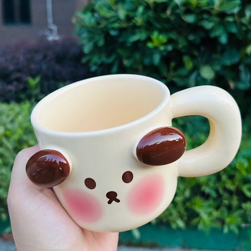 可爱杯子陶瓷带盖马克杯大容量水杯生日礼物女生实用送闺蜜同学女