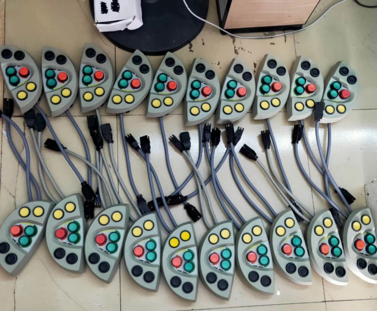 必佳乐机台按钮盒 GAMMAX伽玛OP织机按钮按键盒 15 18款按钮开关