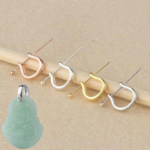 Изумрудная подвеска, универсальная застежка из нефрита из воскового агата, серебро 925 пробы