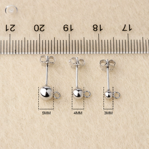 S925, сферические серьги, украшение-шарик, аксессуары ручной работы, ручка, серебро 925 пробы, DIY