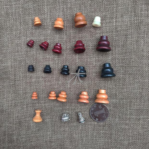 散珠diy桃木佛塔黄木菩提根佛头手串配件文玩佛珠搭配串珠材料