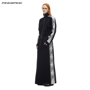 PINKSPINK 2025AW原创电月镜像概念A字休闲Y2K女团辣妹千禧长裙