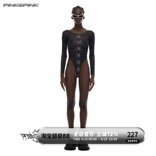 PINKSPINK|2025AW原创电月镜像系列修身透视性感辣妹Y2K网纱打底