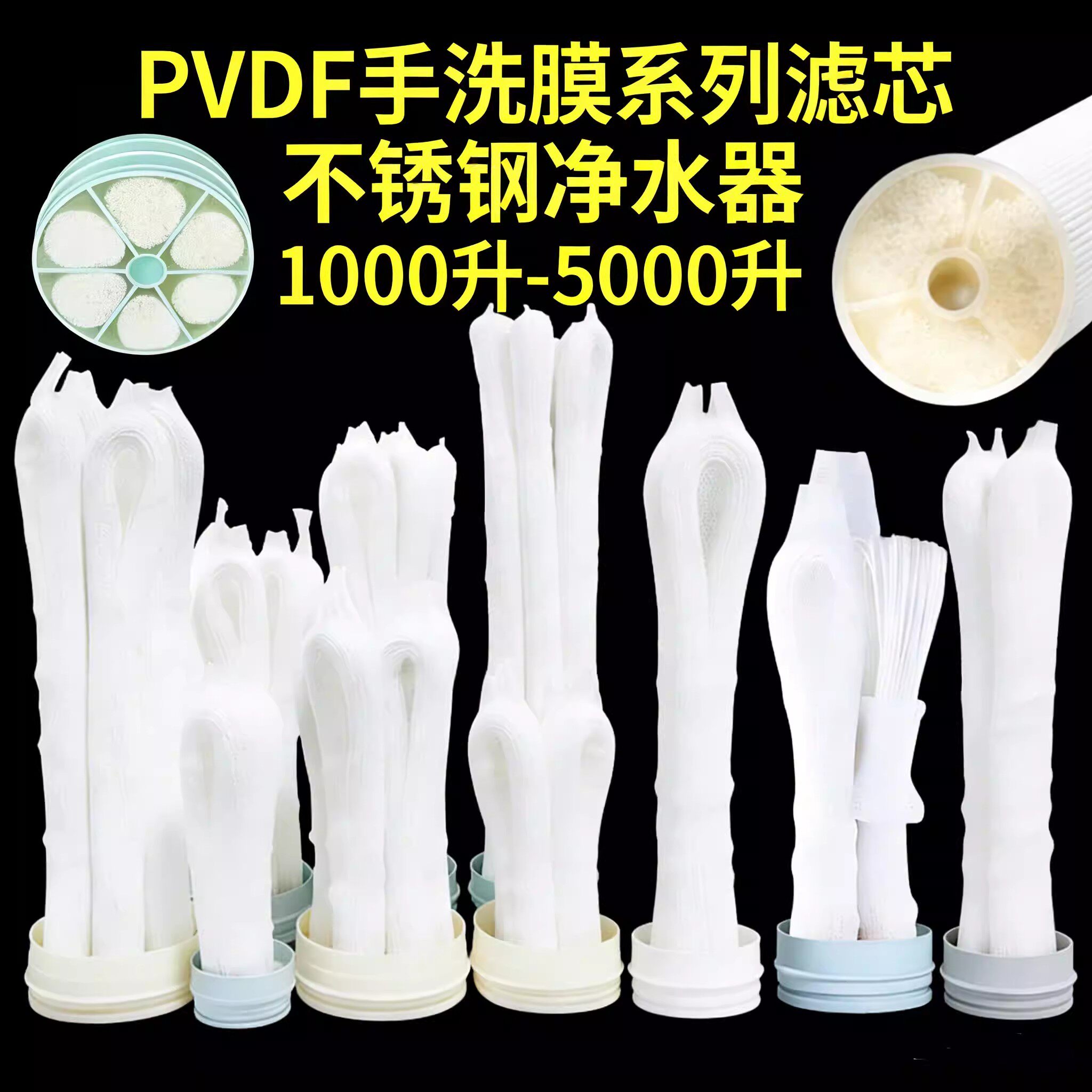 PVDF不锈钢卡箍手洗膜中央净水