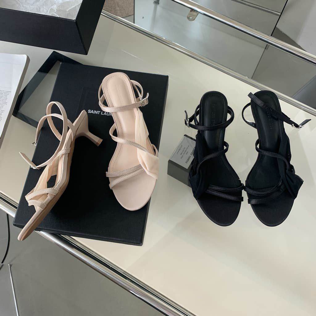 2025新款一字带凉鞋女细跟高跟露趾绑带百搭气质女鞋,女鞋,一字带凉鞋,淘宝优惠券,粉丝福利购,淘宝优惠卷