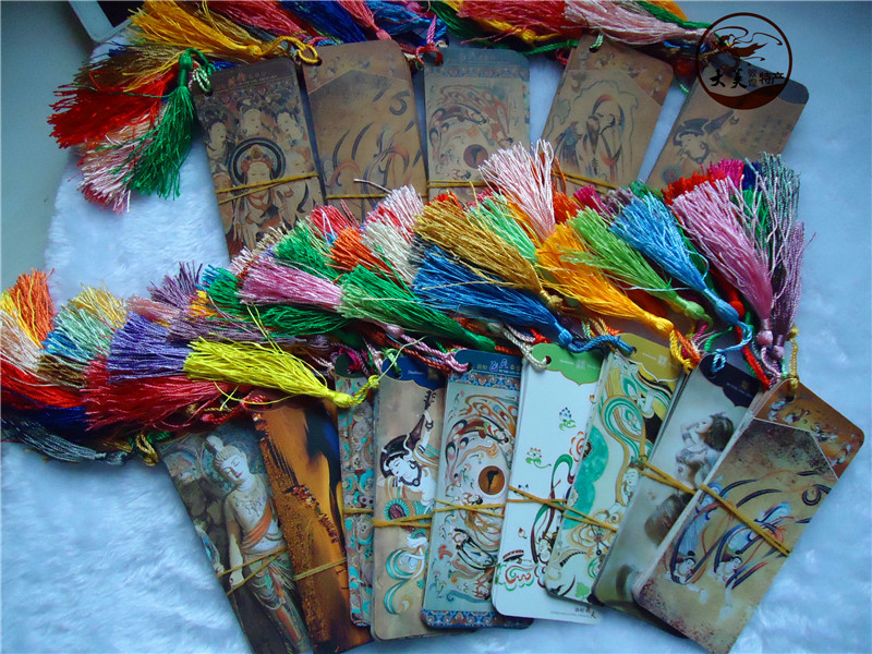 敦煌书签 敦煌壁画艺术纸质书签10张 莫高窟艺术书签精美书签礼品