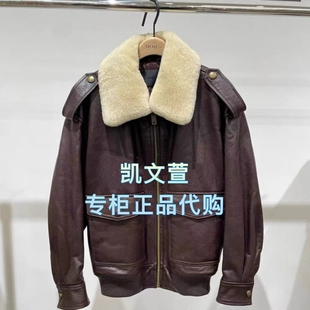 休闲毛领外套 2025年冬装 MBE4LET007 7999现货上新专柜正品