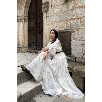 Pengtai Medication Room 衣-物疗愈线 褶皱迷笛半身裙