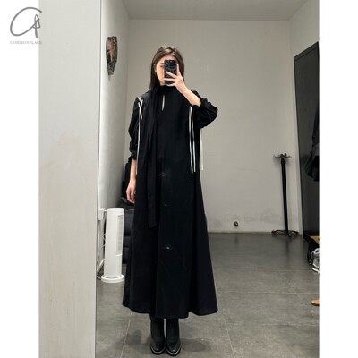 FACETASM波浪露背连衣裙