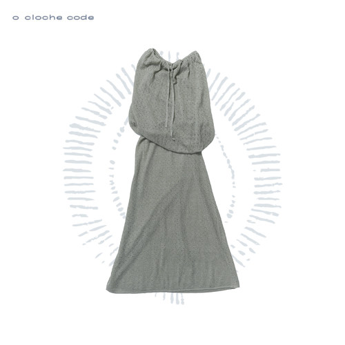 o cloche code 26SS 镂空水母连衣裙