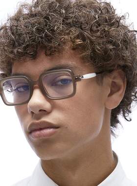 50%OFF kuboraum P2系列 拼色圆柱镜腿方框太阳眼镜 common place