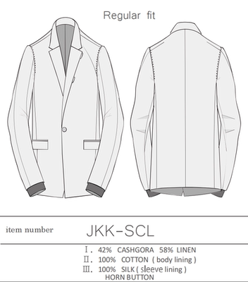DEVOA羊绒亚麻夹克22秋冬
