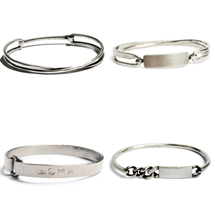 WERKSTATT MUNCHEN 闭合标签手镯系列集合 925银 德国高程度手工