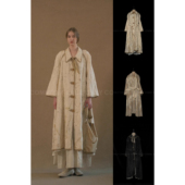 Mutedance 翻领系扣大衣系列