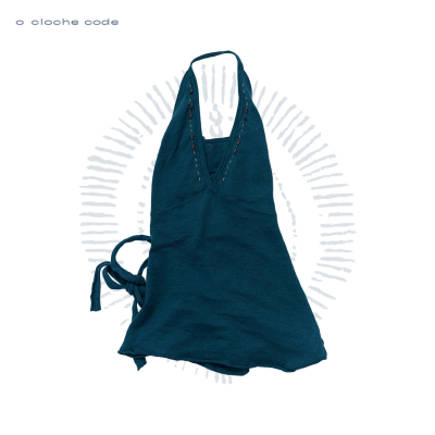 o cloche code 26SS 露背挂脖吊带