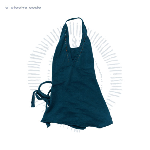 o cloche code 26SS 露背挂脖吊带