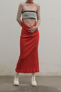 绕颈针织裹身连衣裙 WAAG 集合 OUDE 70%OFF