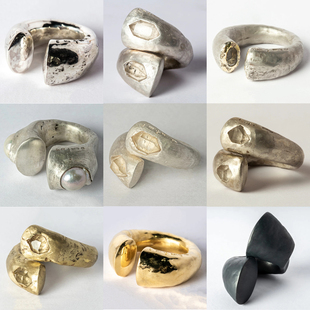 Parts of Four Druid Ring系列集合 德鲁伊手工戒指