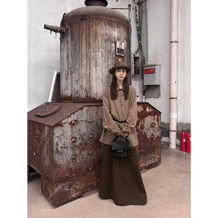 40%OFF AVIVA JIFEI XUE  低腰A字半身裙