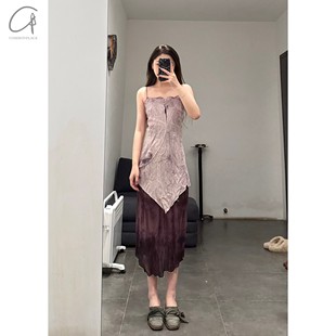 research elapsing花染盖层连衣裙 70%OFF