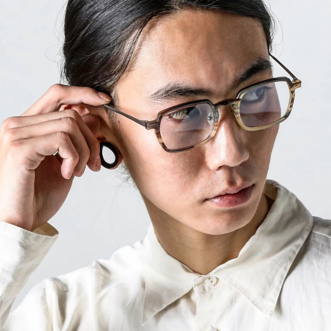 长方形透明眼镜香港手作