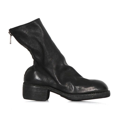 GUIDI788Z后拉链圆头中筒靴